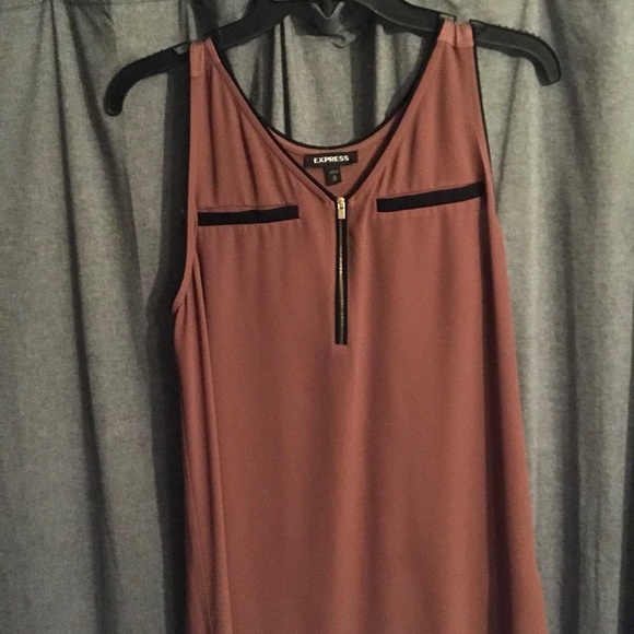 Express Tops - Express Zip Front Blouse Tank